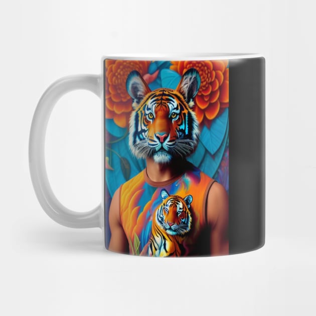 Pop Art - A Surreal Tiger by ZiolaRosa